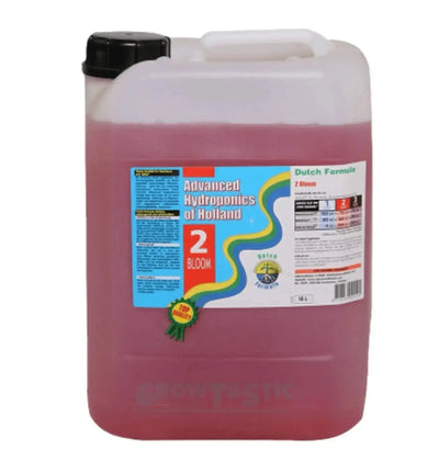 Advanced Hydroponics Dutch Formula 2 Bloom Dünger in 1-Liter-Flasche, speziell für Blühphasen in hydroponischer Pflanzenzucht