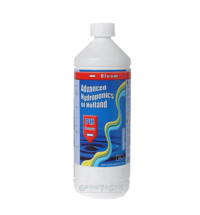 Advanced Hydroponics pH-Down Bloom Korrekturflüssigkeit, 1 Liter, zur pH-Wert-Optimierung in Hydroponiksystemen