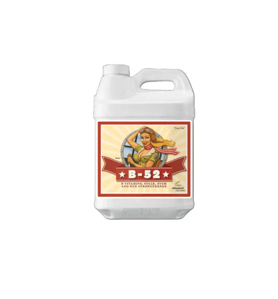 Flasche Advanced Nutrients B-52® Dünger für Pflanzen, 250 ml, mit Tropfflasche und Produktetikett sichtbar.