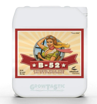 Flasche mit Advanced Nutrients B-52 Dünger in 250 ml, flüssiger Pflanzenstimulator für kräftiges Wachstum