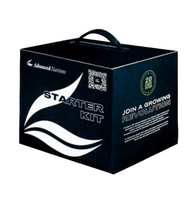 Advanced Nutrients Starter Kit mit verschiedenen Düngern für gesunde Pflanzen, in einer hellen Verpackung.