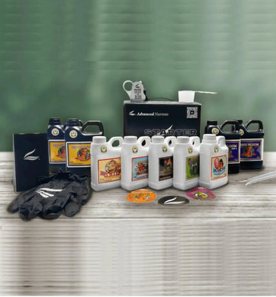 Advanced Nutrients Dünger Starter Kit mit verschiedenen Flaschen für gesunde Pflanzen und optimales Wachstum