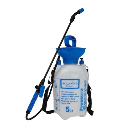 Aquaking Sprayer Drucksprüher mit Lanze, 5 Liter, handliche Sprühflasche für Garten und Pflanzenpflege