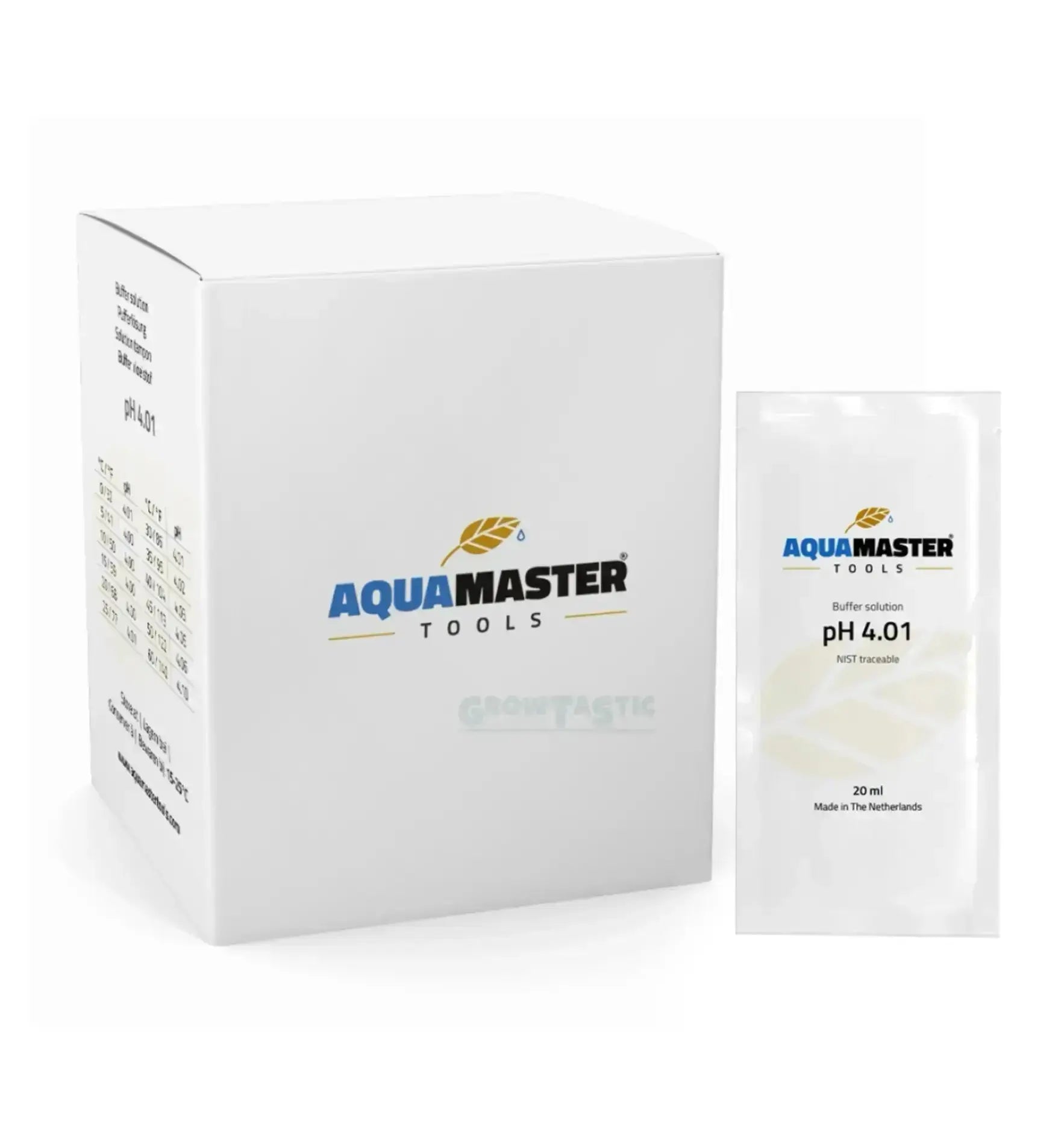 Aquamaster pH Kalibrierflüssigkeit, 100ml, für präzise pH-Messung, klare Flasche mit grüner Beschriftung, Aquamaster Tools