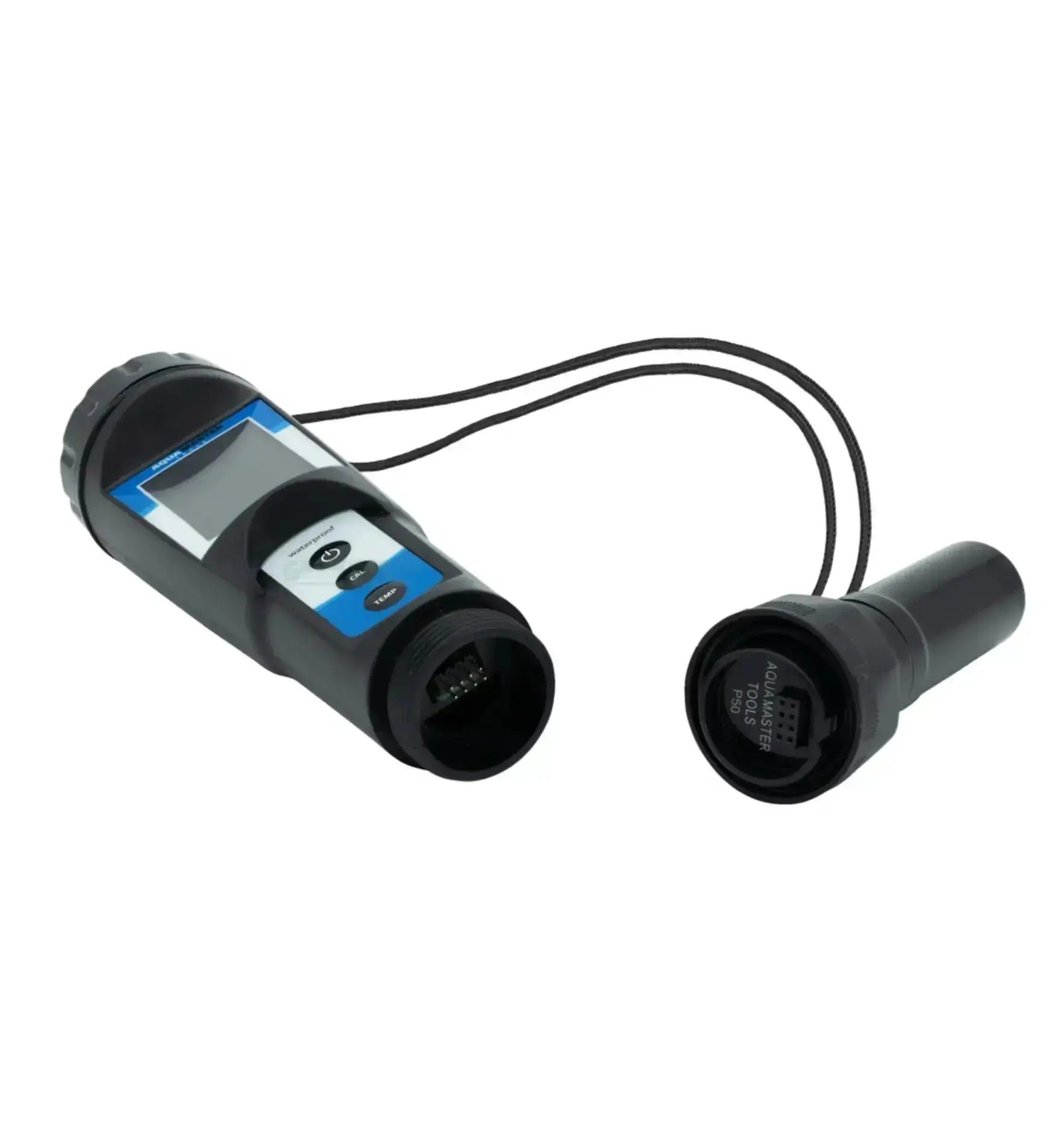 Aquamaster Tools pH- und Temperaturmessgerät P50 Pro 2, digitales Messgerät für Wasserqualität, zeigt Messwerte auf Display