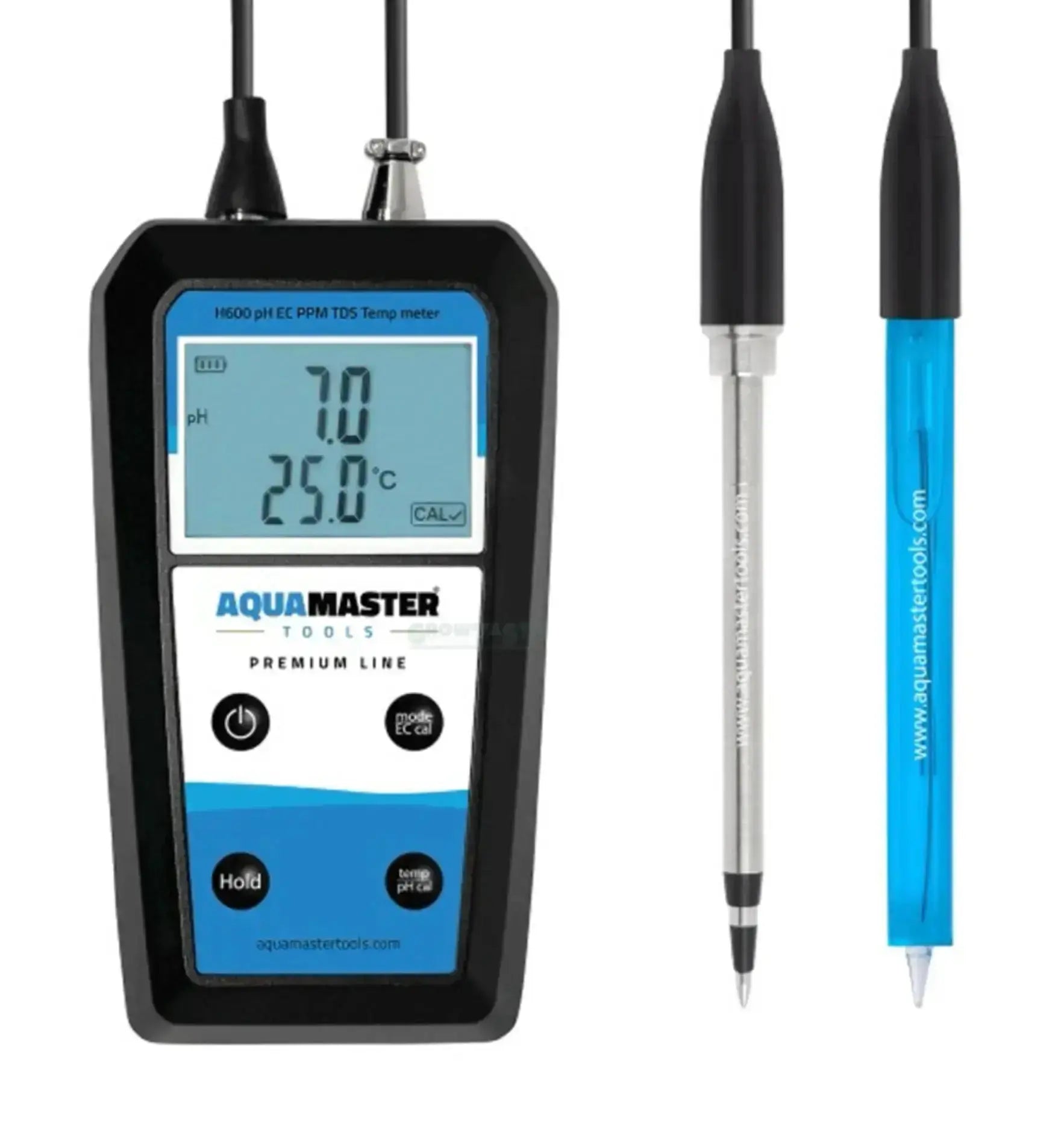 Aquamaster Tools Pro Handheld Substrat-Messgerät H600, tragbares Messgerät für Substratparameter, mit digitalem Display.