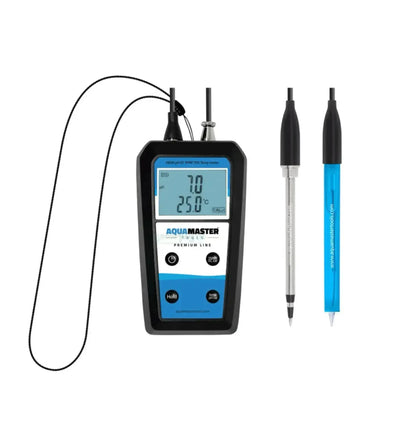 Aquamaster Tools Pro Handheld Substrat-Messgerät H600, tragbares Messgerät zur Boden- oder Substratanalyse, im Einsatz.