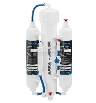 ARKA myAQUA® 190 Osmoseanlage mit Wasserfilter und Komponenten, innovative Umkehrosmoseanlage für sauberes Trinkwasser