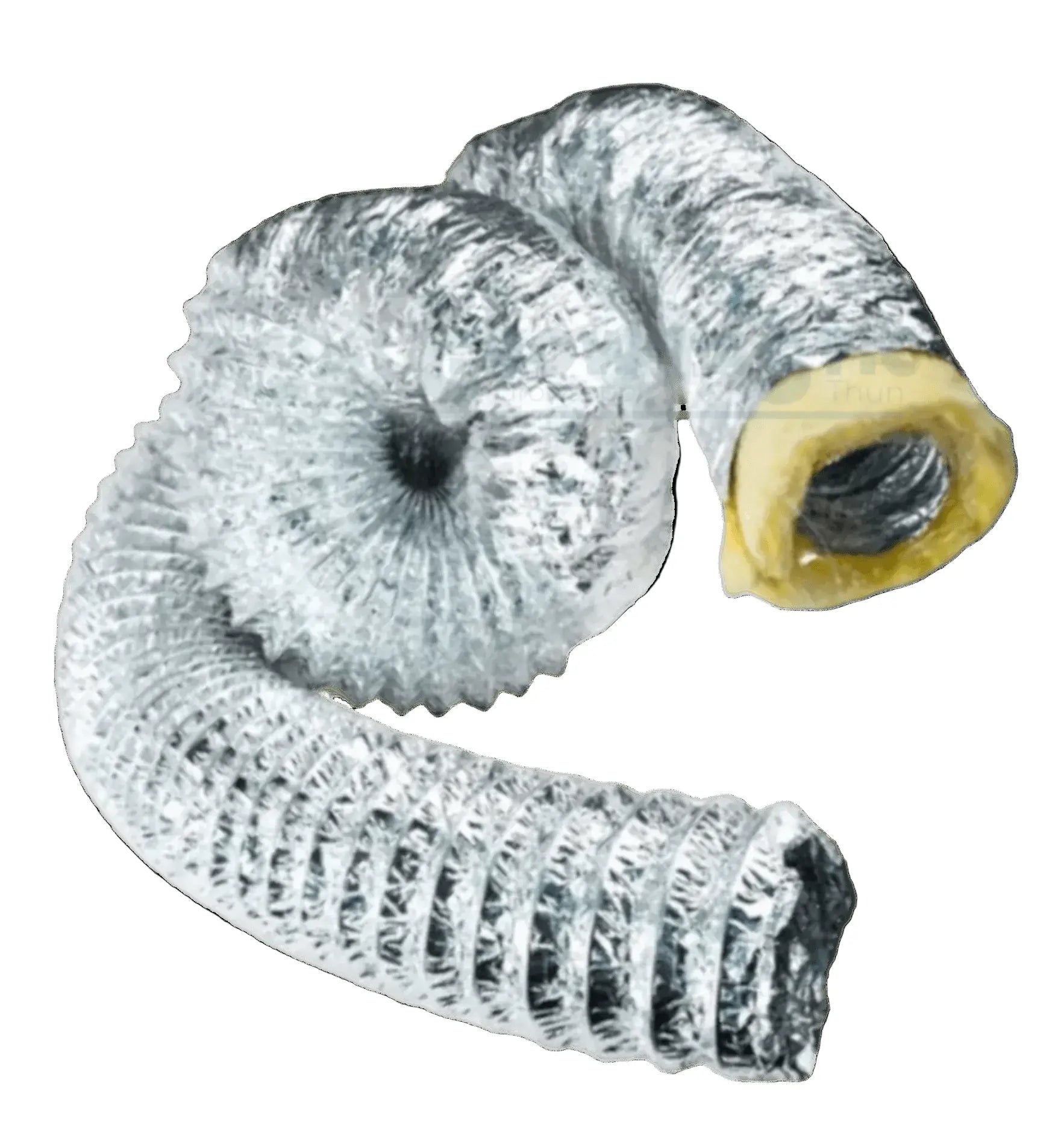 Flexible Lüftungsschläuche aus Aluminium für Growshops und Belüftungssysteme.