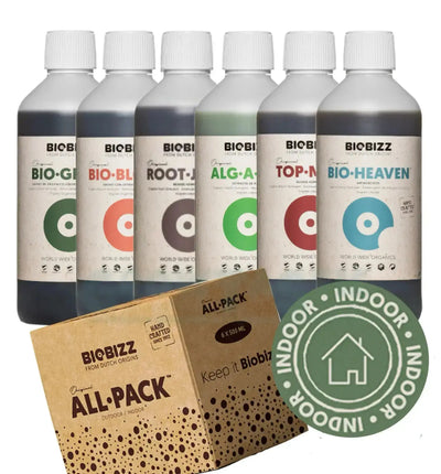 BioBizz All Pack Indoor Dünger für Zimmerpflanzen, natürliche Bio-Dünger in Packung, ideal für den Innenbereich