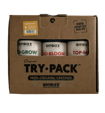 BioBizz Try Pack Indoor Dünger, umweltfreundliches Bio-Dünger-Set für gesunde Zimmerpflanzen und Indoor-Gärten