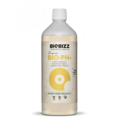 BioBizz pH Minus Korrekturflüssigkeit in 1 Liter, zur pH-Wert-Adjustierung bei Pflanzen, von BioBizz
