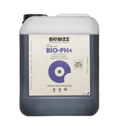 BioBizz pH Plus Korrekturflüssigkeit in 1-Liter-Flasche für die pH-Wert-Regulierung in der Pflanzenpflege