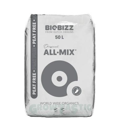 BioBizz All-Mix Substrat, torffreies Anzuchtsubstrat in 20-Liter-Sack, für gesunden Pflanzenwuchs