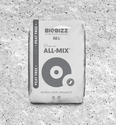 BioBizz All-Mix Substrat, torffreie Erde in Sack, 20 Liter, organisches Pflanzsubstrat für gesunden Pflanzenwuchs