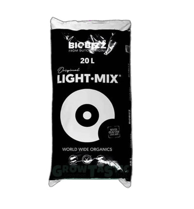 BioBizz Light Mix® Substrat in 20-Liter-Sack, natürliche Blumenerde für gesunde Pflanzen, von BioBizz