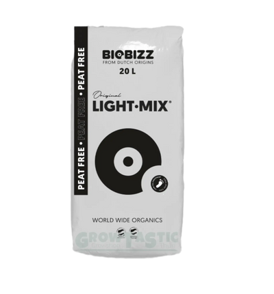 BioBizz Light Mix® Bio-Substrat, 20 Liter, PEAT Free, lockeres und nährstoffreiches Pflanzsubstrat für den Garten