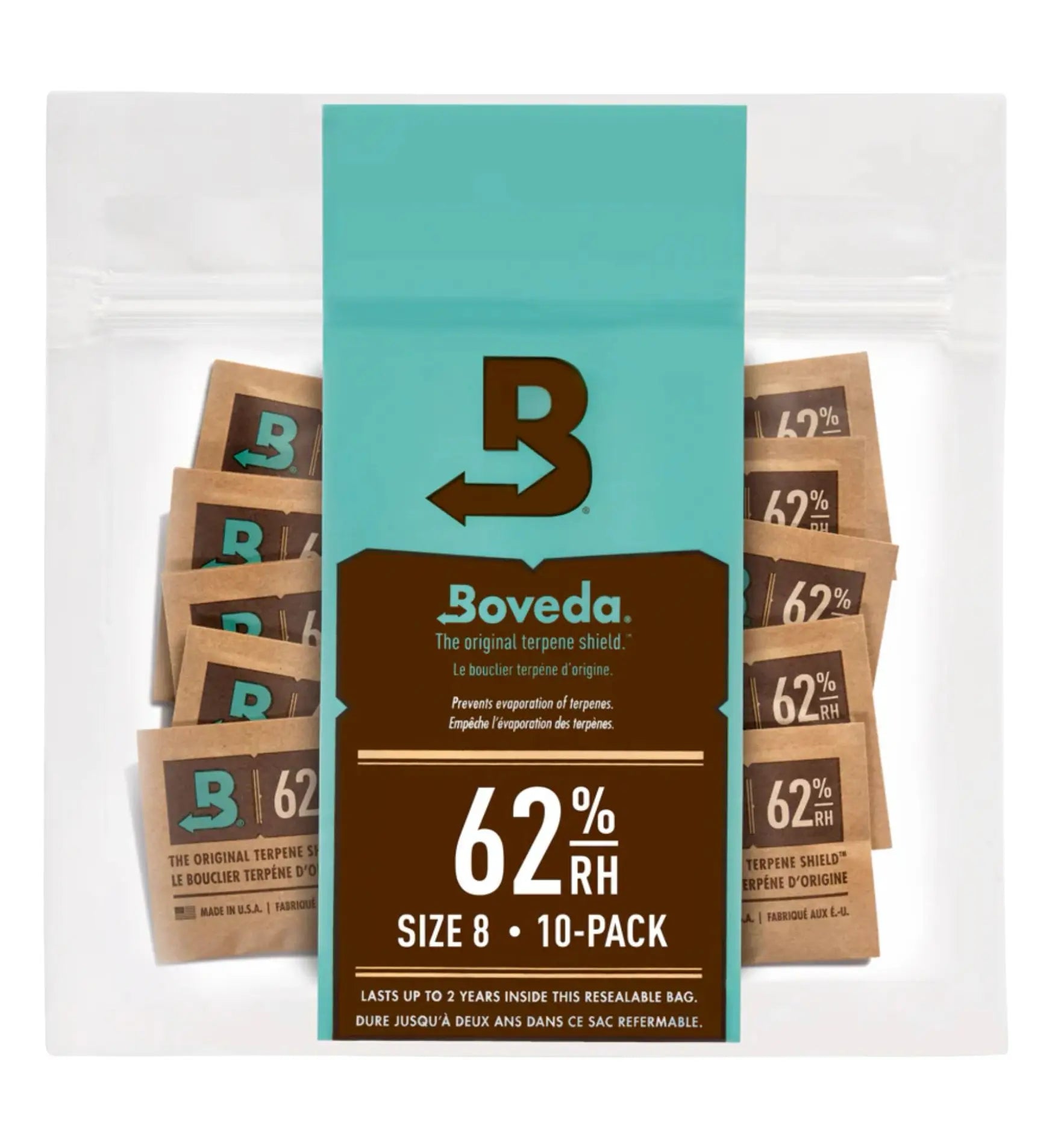 Boveda 8g 10 Stück 62%