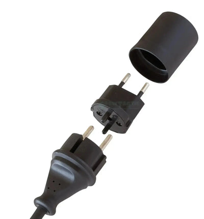 Brennstuhl Steckeradapter für Brennstuhl DE auf CH, europäischer Stecker für sichere Verbindung zwischen Deutschland und Schweiz