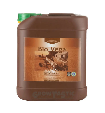 Biocanna Vega Dünger in 1-Liter-Flasche, biologischer Pflanzen-Nährstoff von Canna für gesundes Wachstum.