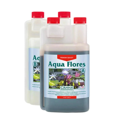 Canna Aqua Flores A & B Dünger in 1-Liter-Flasche für gesunde Pflanzen und kräftiges Blumenwachstum