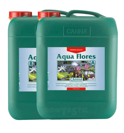 Canna Aqua Flores A & B Dünger für Pflanzen, flüssig, in 1-Liter-Flasche, für gesunden Blütenwachstum