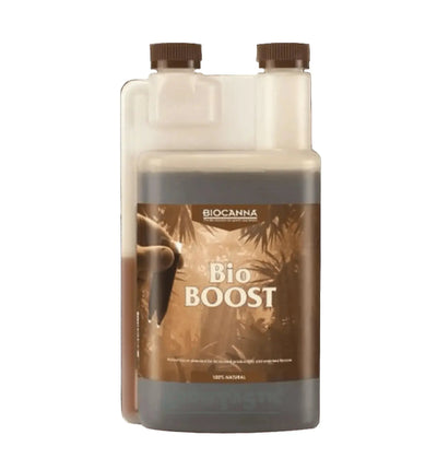 Canna Biocanna Boost Dünger Flasche, 250 ml, für gesunde Pflanzenwachstum, auf weißem Hintergrund sichtbar