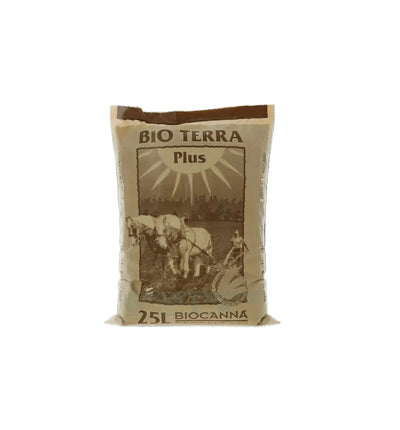 Bio Canna Terra Plus Erde, 25-Liter-Erdsubstrat, natürliche Anzucht- und Pflanzerde, ideal für gesunden Pflanzenwuchs
