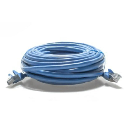 Blauer Carbon Active LAN Kabel RJ45, 2 Meter, flaches Netzwerkkabel für schnelle Datenübertragung, sichtbar auf dem Bild.