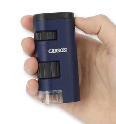 Carson Pocket Micro 20x-60x LED beleuchtetes Zoom-Mikroskop, tragbar mit verstellbarer Vergrößerung und hellem LED-Licht
