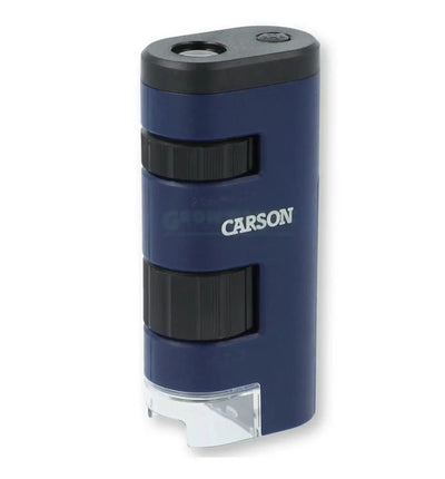 Carson Pocket Micro 20x-60x LED beleuchtetes Zoom-Mikroskop, tragbar mit verstellbarer Vergrößerung und integrierter Lichtquelle