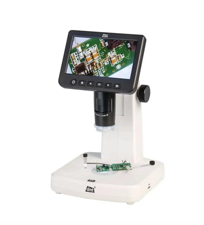 dnt Mikroskop Digital UltraZoom PRO mit Vergrößerung und digitalem Display, Nahaufnahme des Mikroskop-Objektivs