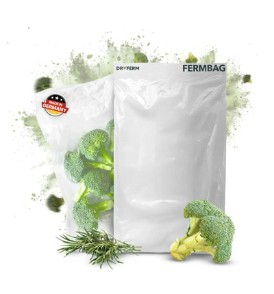 Dryferm Aufbewahrungsset mit drei Fermbags, Trocknungssystem, 25 x 40 cm, ideal zur sicheren Lagerung und Trocknung.