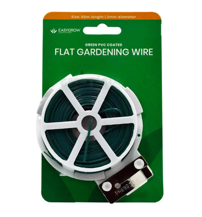 Easy Grow Flat Gardening Wire für Growbox Zubehör, 50 m, flexible Draht zum Pflanzenstutzen und Stabilisieren in der Growbox
