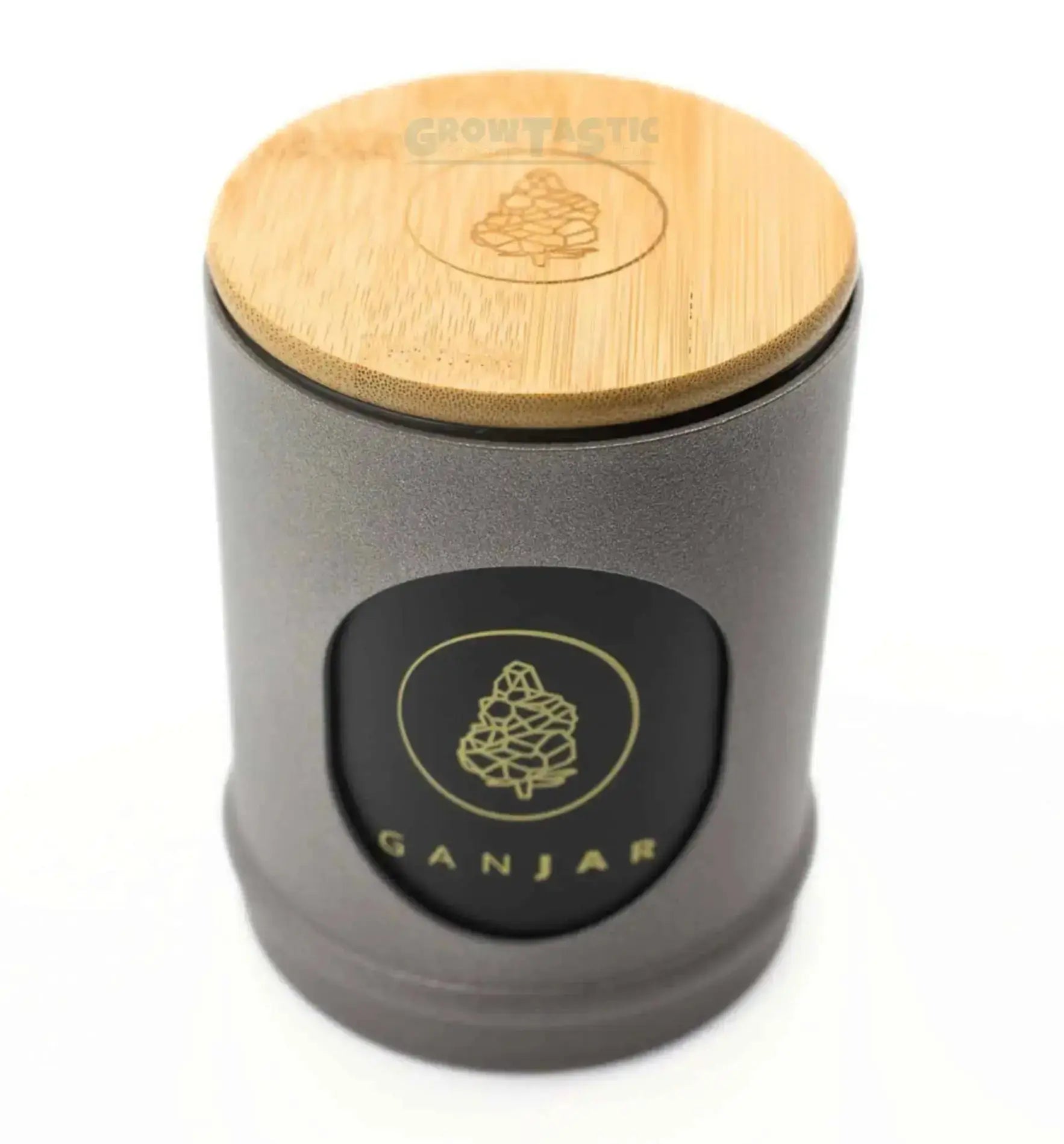 Schwarzer und goldener Aufbewahrungsbehälter von Ganjar, kleiner Behälter für Lebensmittel oder Schmuck, edles Design.