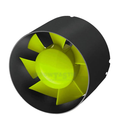 Garden Highpro GHP Profan Axial Inline Ventilator, Abluftventilator mit 100 mm Durchmesser und 107 m³/h Luftleistung, 15W