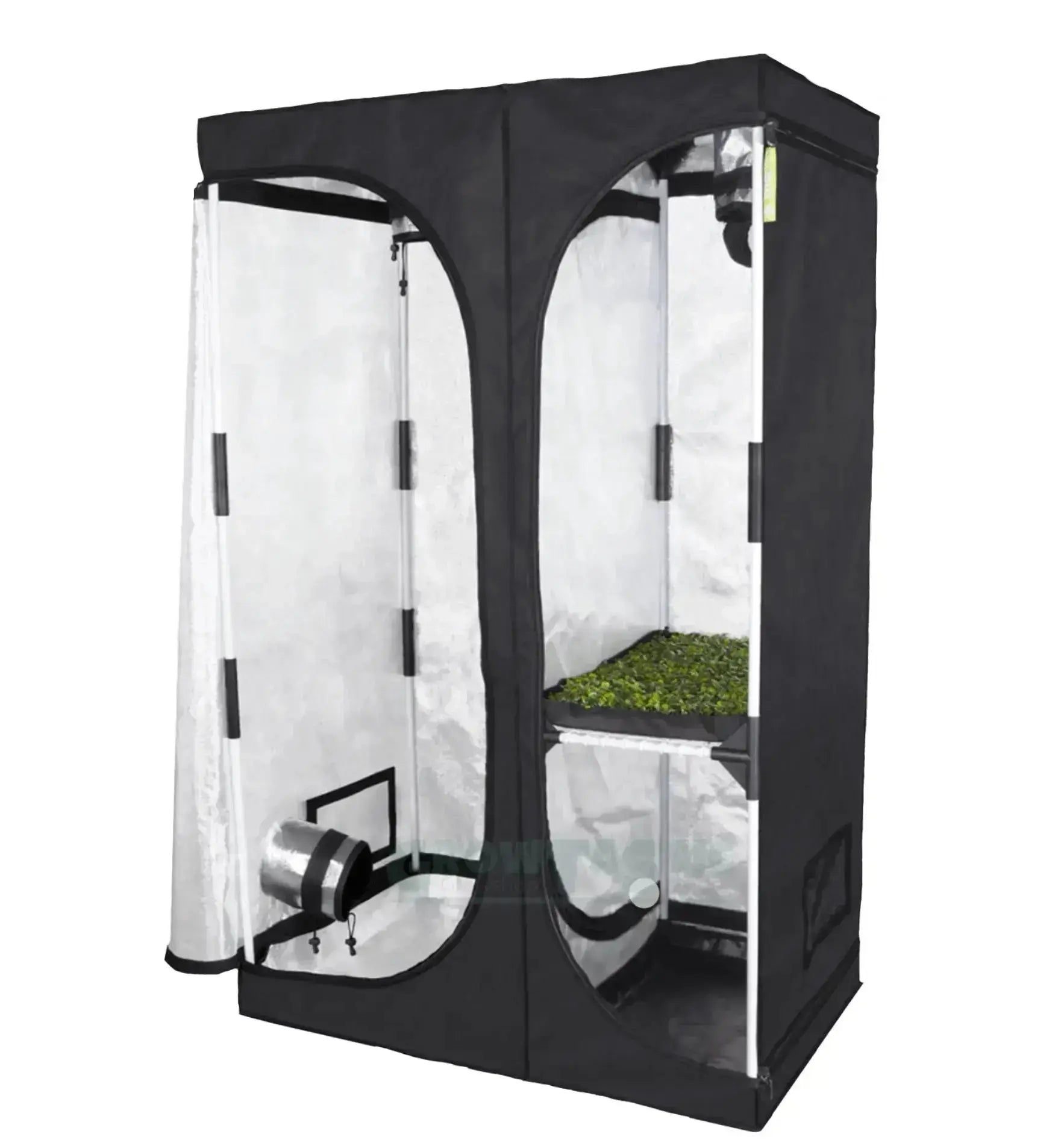 Garden Highpro Pro Box Multifunktion Growbox von GHP, robuste und vielseitige Pflanzenzuchtbox mit Sichtfenstern und Belüftung.
