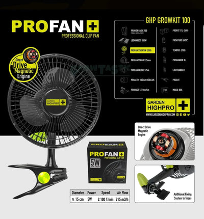 Garden Highpro Grow Kit 100, komplettes Anbausystem für den Indoor-Garten, inklusive Topf, Erde und Zubehör, von Garden Highpro GHP