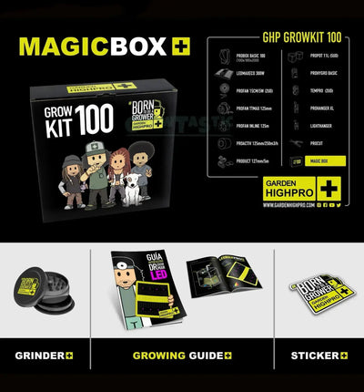 Garden Highpro GHP Grow Kit 100, komplettes Anbausystem mit Pflanzgefäßen, Schläuchen und Zubehör für den Anbau im Garten