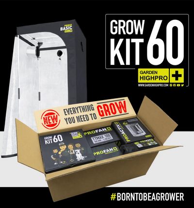 Garden Highpro GHP Grow Kit 60, komplettes Anbausystem mit Töpfen und Zubehör für den Indoor-Garten.