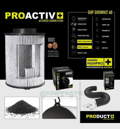 Garden Highpro Grow Kit 60, komplettes Anbausystem für Pflanzen, inklusive Topf, Nährstoffe und Zubehör, für Indoor- und Outdoor-Garten.