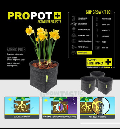 Garden Highpro Grow Kit 80H Komplettsysteme mit Grow-Lampen und Zubehör für den Indoor-Garten, von Garden Highpro GHP