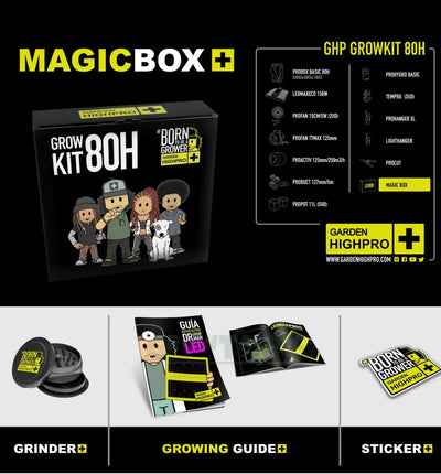 Garden Highpro Grow Kit 80H, komplettes Anbausystem für Indoor-Garten, inklusive Beleuchtung und Zubehör, von Garden Highpro GHP