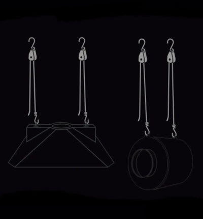 Garden Highpro Light Hanger 5kg, Montage Material, robuste Aufhängung für Gartenbeleuchtung, GHP Marke