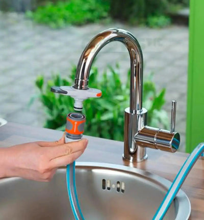 Gardena Hahnverbinder für Indoor-Wasserhähne, Bewässerungssystem, passendes Zubehör für Gartenbewässerung, hochwertiger Wasserhahnadapter