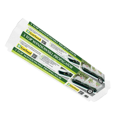Garland Propagator, kleines Gewächshaus mit Heizfunktion, ideal für Samen und Pflanzen, zeigt Fenster und Heizsystem.
