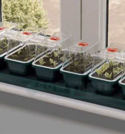 Garland Propagator für Fenster-Gewächshaus, kleines Gewächshaus mit Heizfunktion und robustem Rahmen, ideal für Pflanzenanzucht.