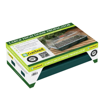 Garland Treibhaus High Dome Propagator, Set mit drei Mini-Gewächshaus-Propagatoren, transparent und mit hohem Dome, 17x10x12,5 cm