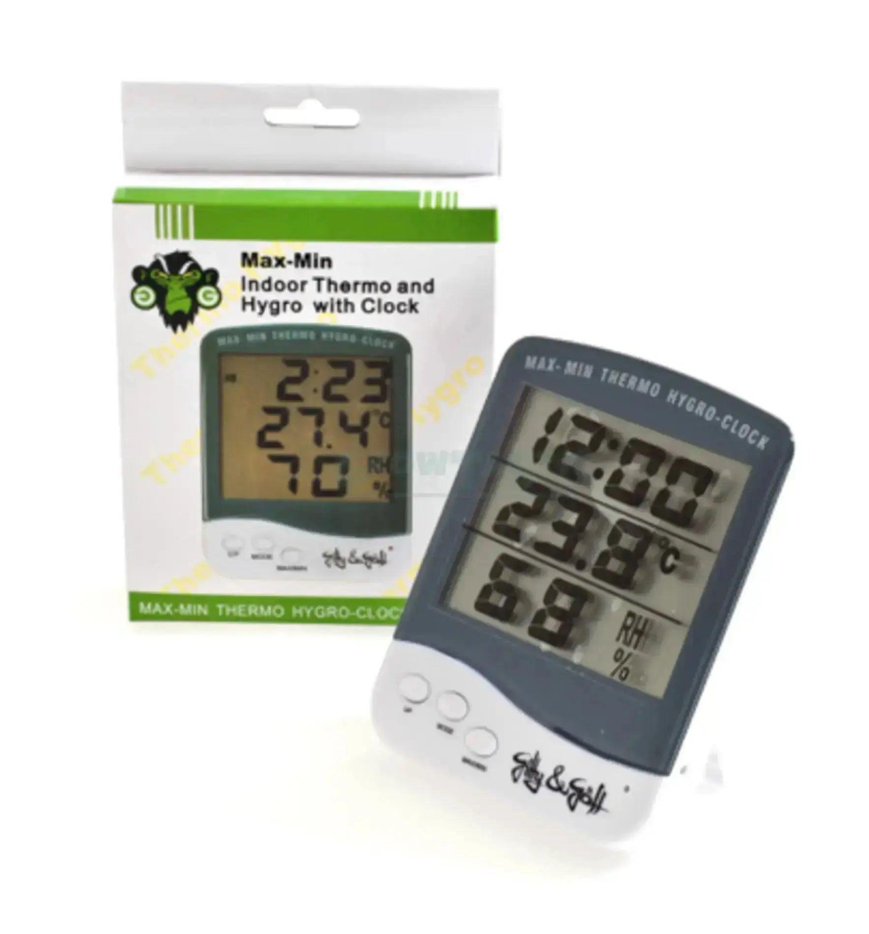 Gitty & Göff Hygro-Thermometer, digitales Thermo- und Hygrometer zur Messung von Temperatur und Luftfeuchtigkeit