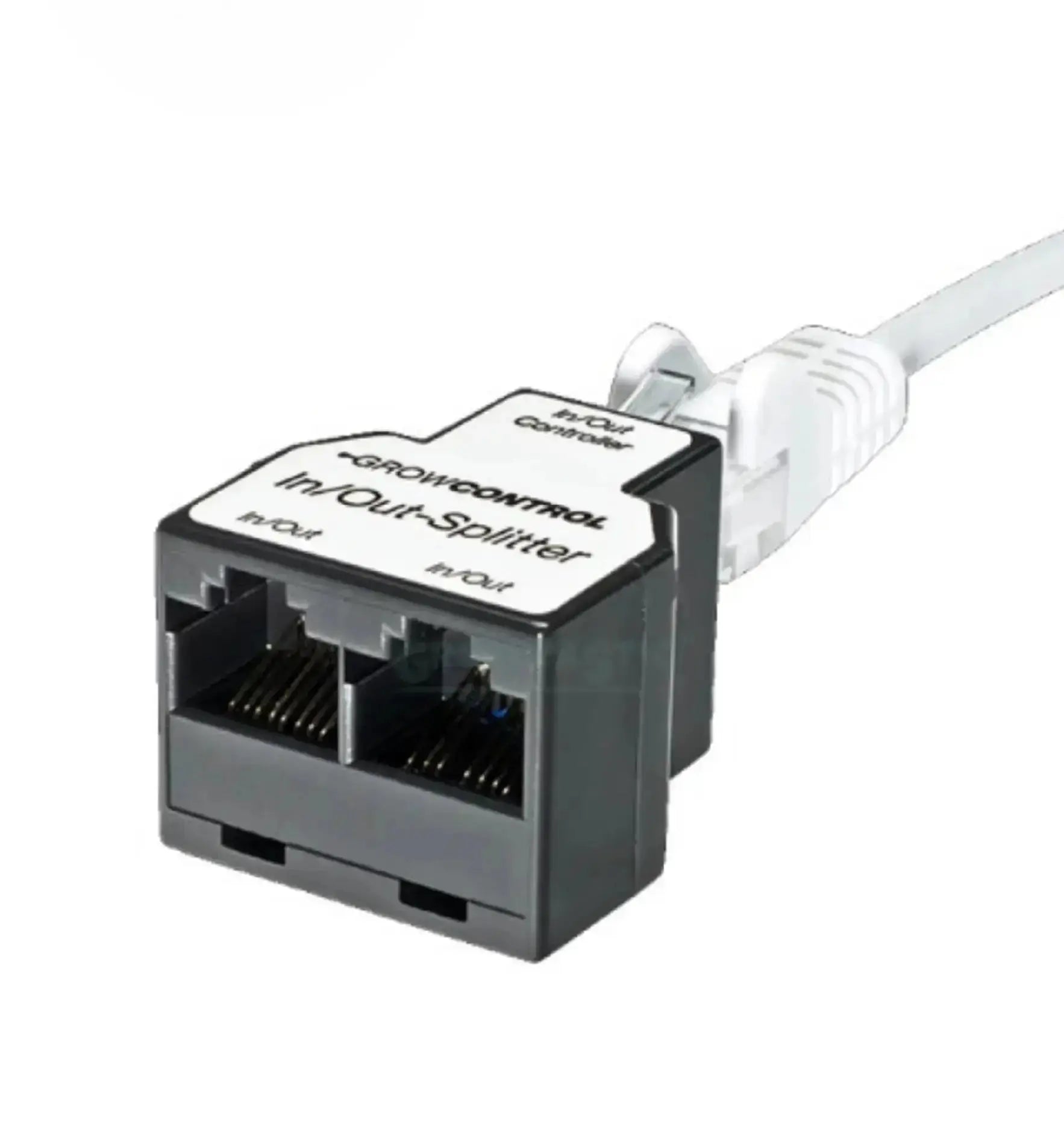 GrowControl GrowBase Pro In Out-Splitter Netzteil, sichtbares Kabel und Anschlüsse, stabile Stromverteilung für GrowControl Geräte